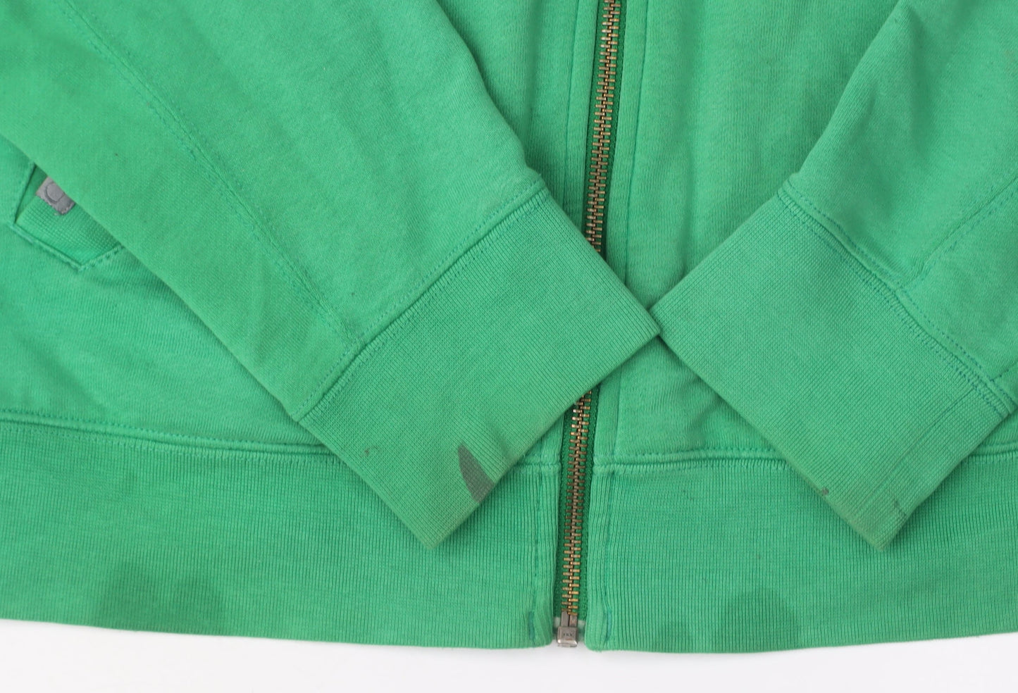 Blurr Men's Green Full Zip Sweatshirt Small