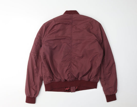 Light Before Dark Women's Red Bomber Jacket Size S