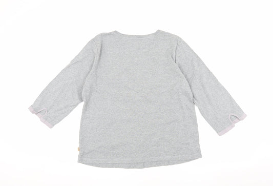 Womens UK Size 16 Maine Grey Basic T-Shirt