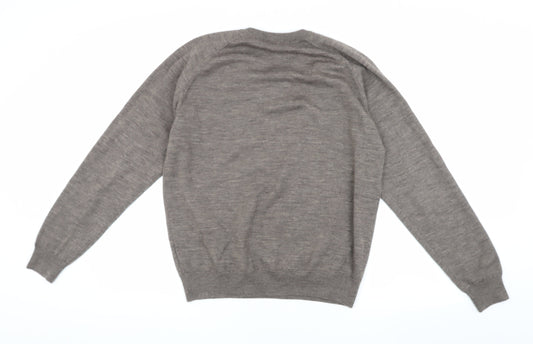 Wolsey Grey Wool V-Neck Pullover Men’s S