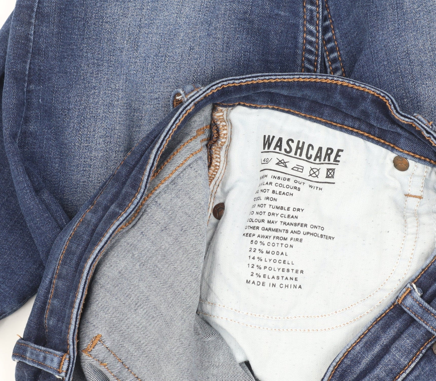 Jack Wills Men's Blue Skinny Jeans, Size 27, Medium Wash