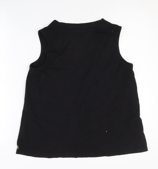 Womens UK Size 10 Joules Black Basic Tank