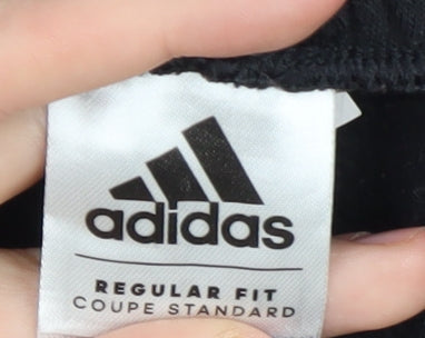 Additional view of Adidas boys’ black track pants -, size 10, regular fit