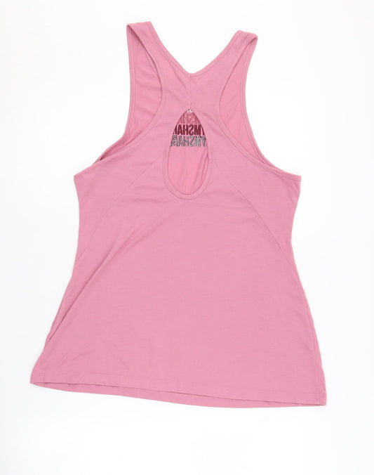 Gymshark Women's Pink Sleeveless Tank Top - Size L
