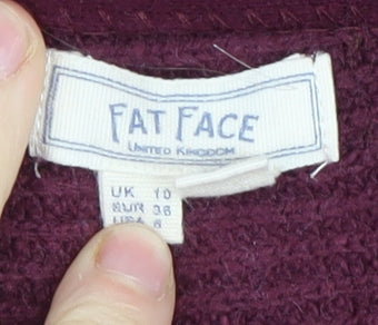 Fat Face Women's Purple Pullover Jumper Size 10