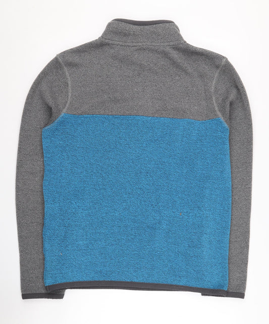 Weird Fish Men's Grey Blue Pullover Sweatshirt M