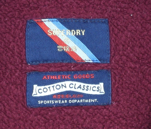 Superdry Women’s Red Pullover Sweatshirt Size 6