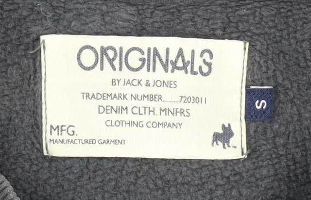 Mens UK Size S JACK & JONES Black Pullover Sweatshirt