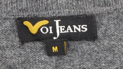 Voi Jeans Men's Grey Wool Pullover Jumper M