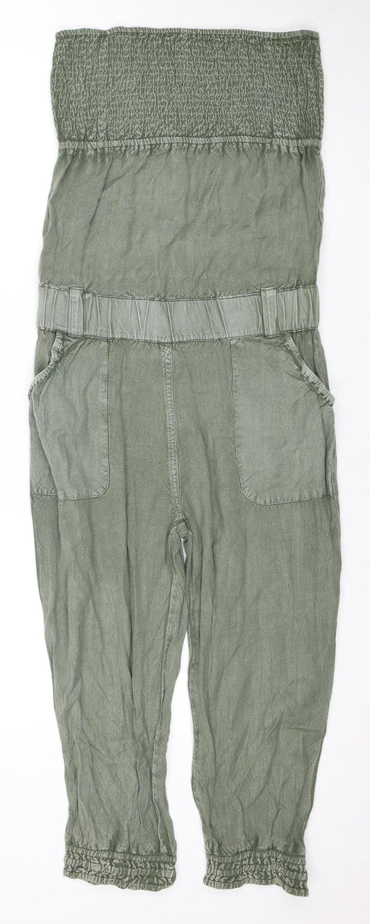 Miss Selfridge Women's Khaki Jumpsuit Size 8