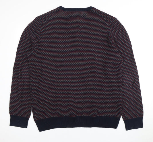 CRIMINAL Men's Multicoloured XL Cotton Pullover Jumper