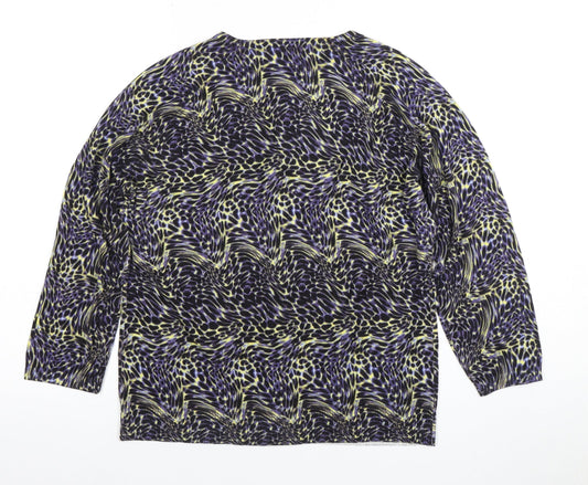 Womens UK Size L John Lewis Multicoloured Cardigan Jumper