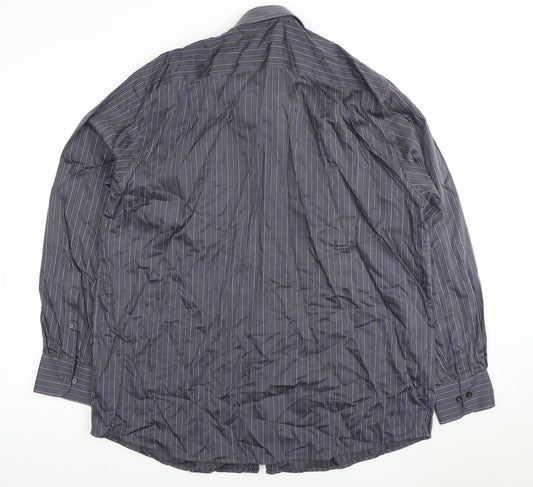Mens UK Collar Size 43 Marks and Spencer Smart Black Dress Shirt