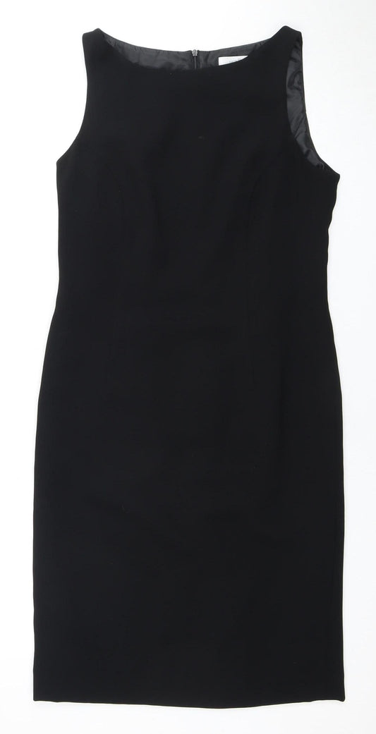 Wallis Women's Black Sheath Dress, Size 12, Chic and Classic