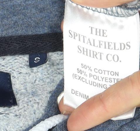 The Spitalfields Blue Full Zip Hoodie S Unisex