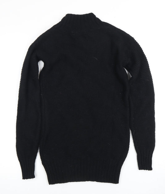 Womens UK Size XS Uniqlo Black Pullover Jumper