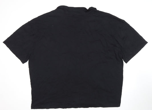 Womens UK Size 28 ASOS Black Basic Polo