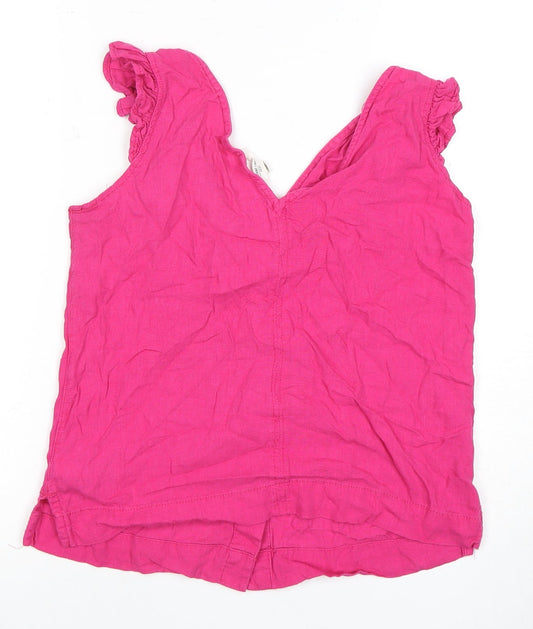 Womens UK Size 10 NEXT Pink Basic Blouse