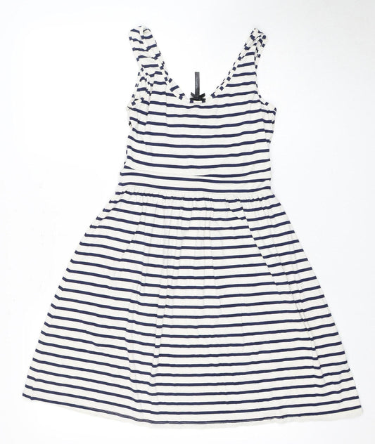 Next Women's Multicoloured Fit & Flare Dress Size 8