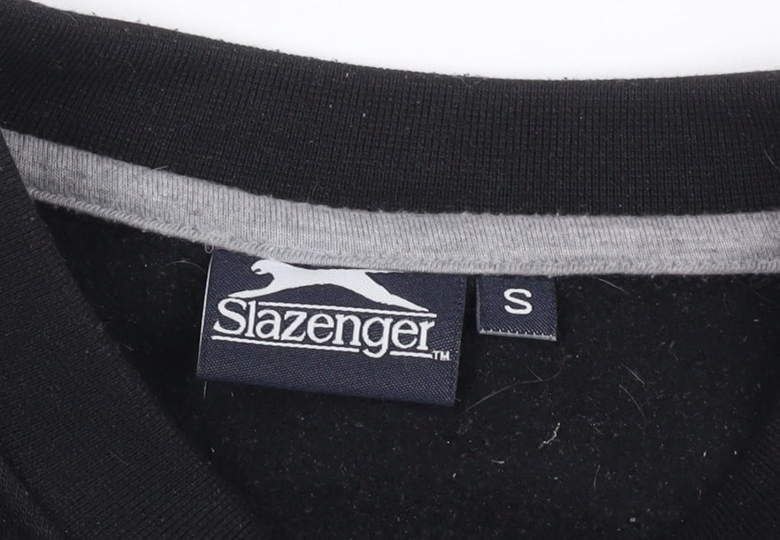 Mens UK Size S Slazenger Black Pullover Sweatshirt