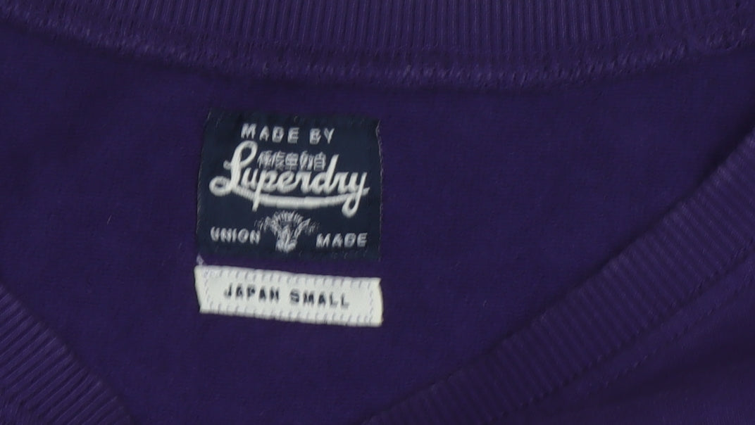 Superdry Women's Purple Crew Neck Sweatshirt S