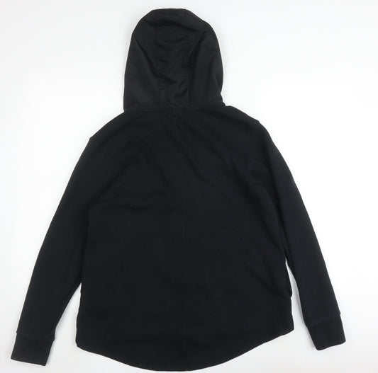 Nike Women's Black Full Zip Hoodie - Size S, Logo Accent