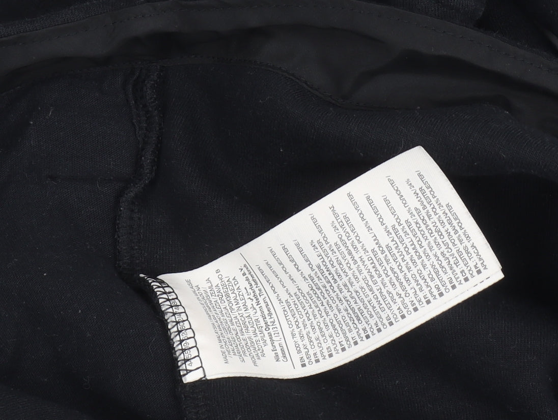 Nike Women's Black Full Zip Hoodie - Size S, Logo Accent