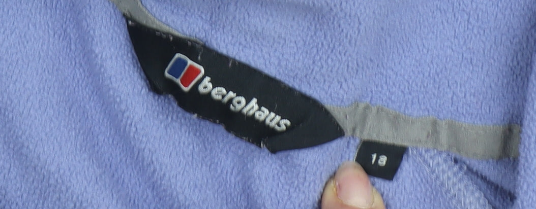 Berghaus Women's Purple Fleece Jacket Size 18