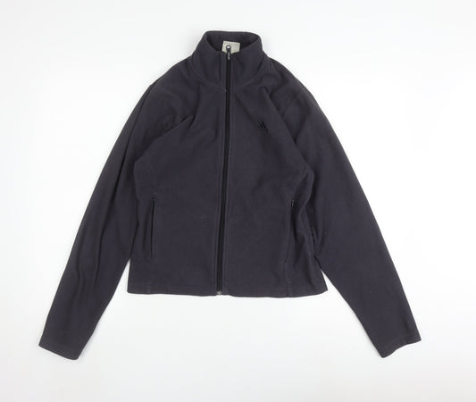 Additional front view of Adidas Women's Black Fleece Full Zip Sweatshirt M