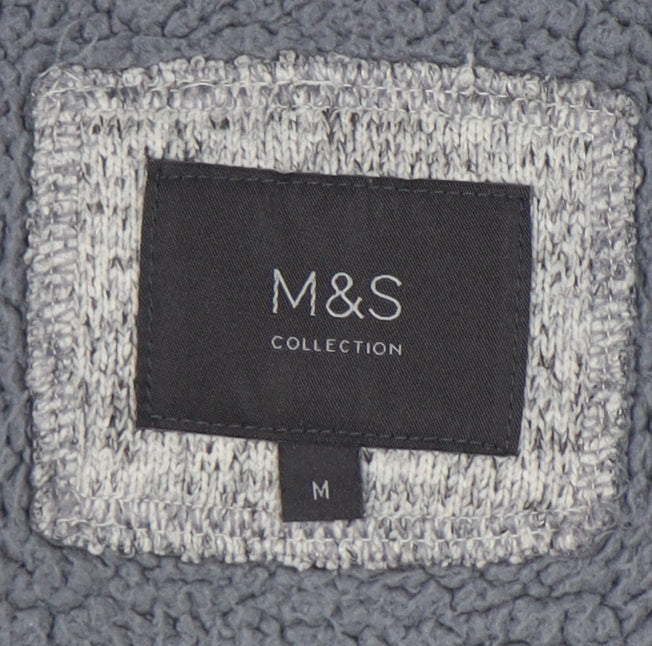 Mens UK Size M Marks and Spencer Grey Basic Jacket