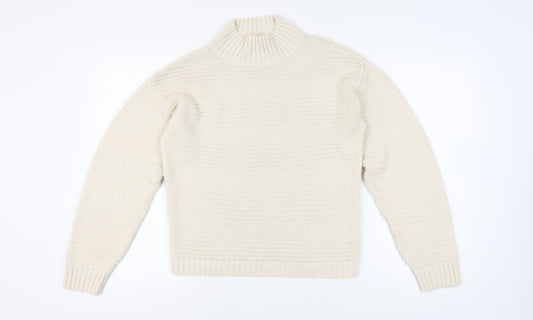 Womens UK Size S New Look Ivory Pullover Jumper