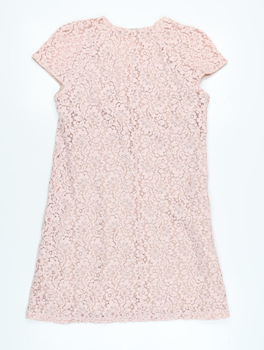 Zara Woman Pink Lace Shift Dress - Women, S, Party