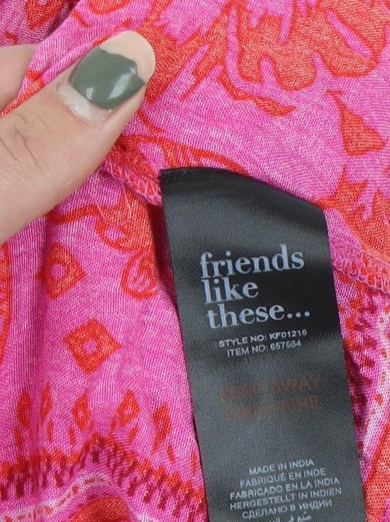 Womens UK Size 16 Friends Like These Pink Camisole Tank