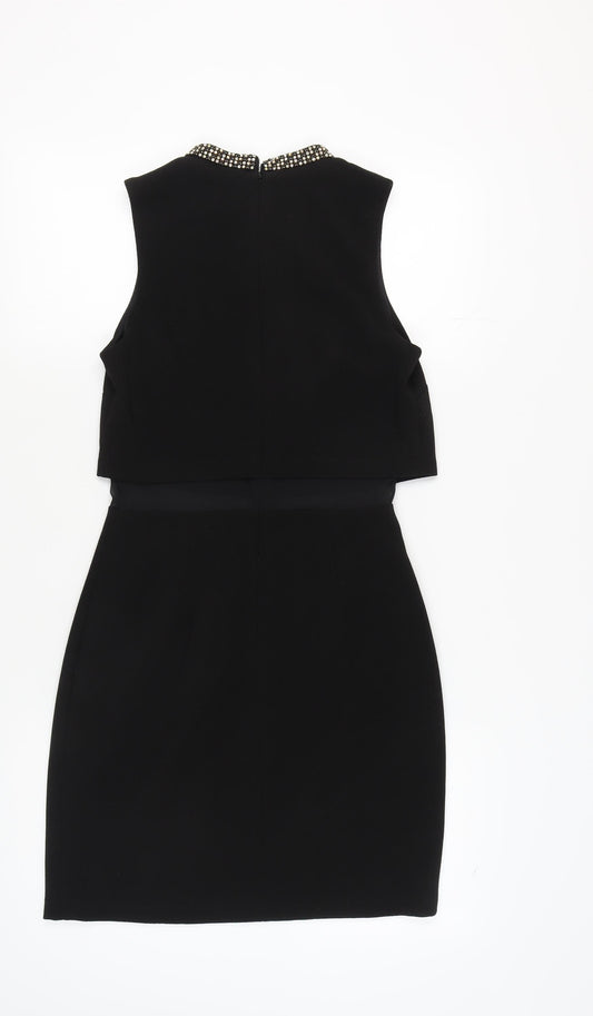 Asos Women's Black Sheath Dress, Size 10, Party Perfect