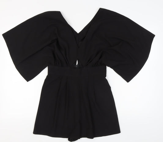 Womens UK Size M ASOS Black Playsuit