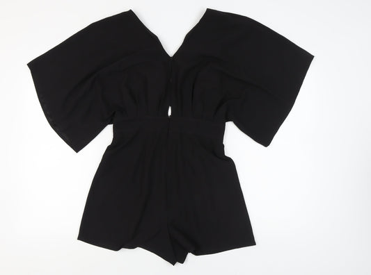 Womens UK Size M ASOS Black Playsuit