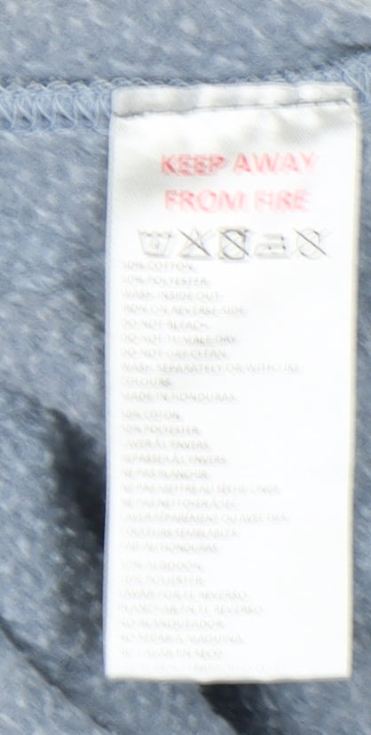 Brand and care label for Urban Outfitters Blue unisex xs pullover sweatshirt