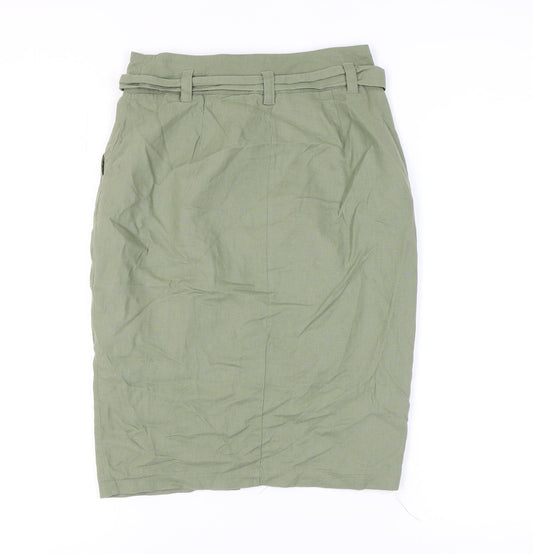 New Look Women's Green Pencil Skirt Size 8