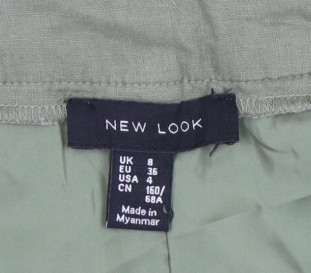 New Look Women's Green Pencil Skirt Size 8