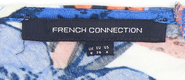 French Connection Women's Multicoloured Floral A-Line Dress