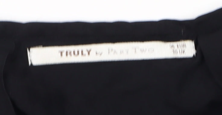 Truly by Part Two Women's Black Butterfly Dress Size 10
