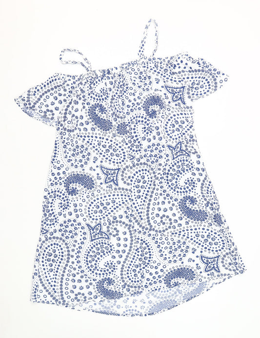 Marks and Spencer Women’s White Paisley Dress