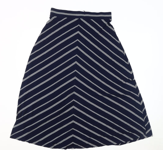Marks and Spencer Women's Blue A-Line Skirt, Size 12