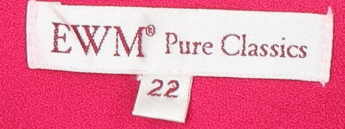 EWM Pure Classics Women's Pink A-Line Skirt Size 22