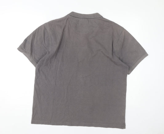 DKNY Men's Grey 2XL Polo Short Sleeve Casual