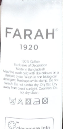 Farah Men's Red High-Neck Cotton Jumper, M