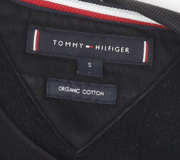 Tommy Hilfiger Men's Black S Pullover Sweatshirt, Logo