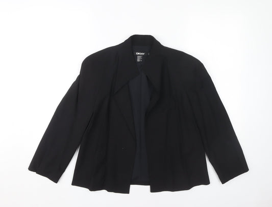 Womens UK Size 6 DKNY Black Basic Jacket