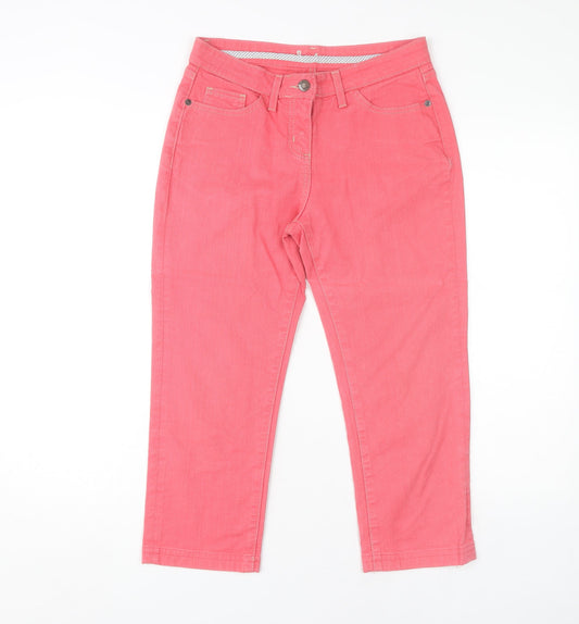 Womens UK Size 8 Boden Ankle Pink Jeans