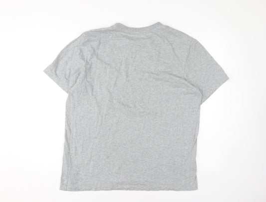 Nike Men's Grey Crew Neck T-Shirt Large